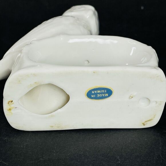 4 Ceramic White Porcelain Owl Bird Napkin Rings Holders Rings Vintage Ardalt - Picture 7 of 12